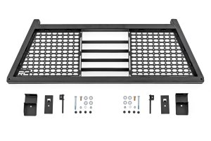 Ram 1500 Headache Rack - Rough Country - Dual Molle Panels - Gloss Black - '19-'26
